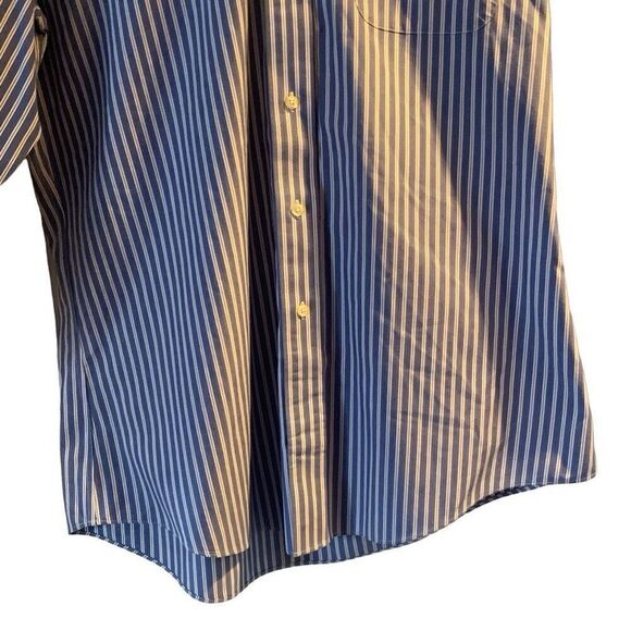 Pre Owned Men’s Brooks Brothers Long Sleeve Button Up Classic Pinst Sz 16 4/5 - Picture 10 of 11